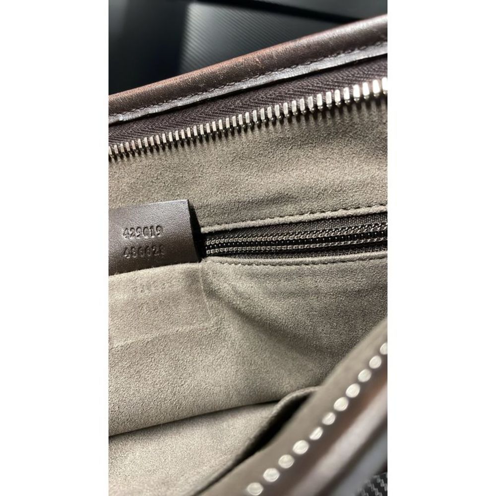 Gucci Convertible Zip Tote GG Coated Canvas Small Brown - Picture 10 of 10
